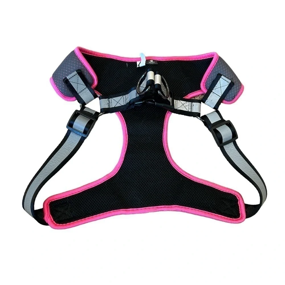 TOP PAW PINK RAINBOW SHIMMER DOG HARNESS, SIZE XL